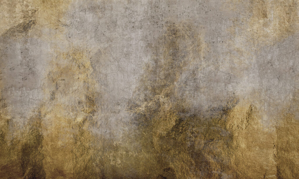 Ocre sobre cinzento gasto — design completo