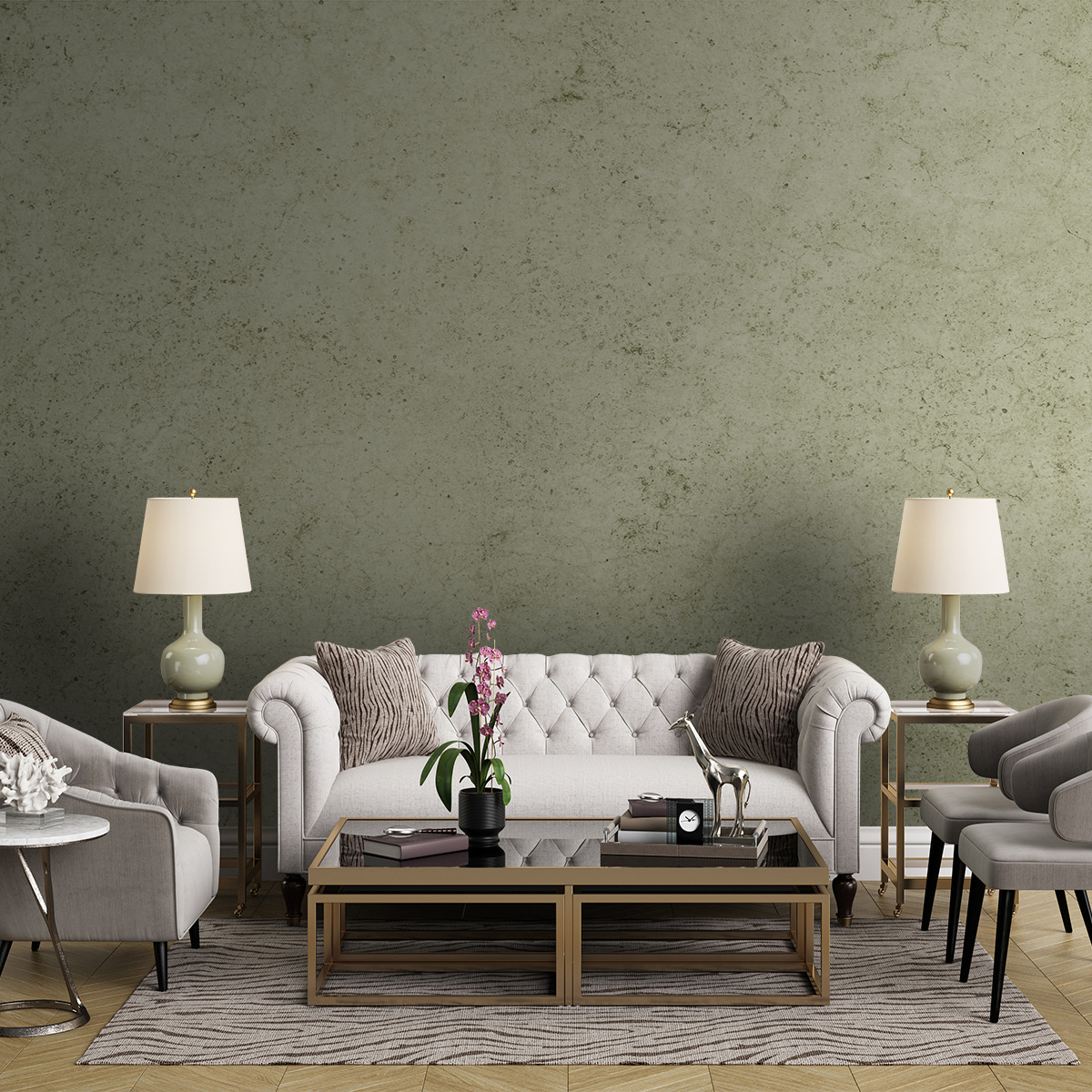 Textura verde-clara — interior 1