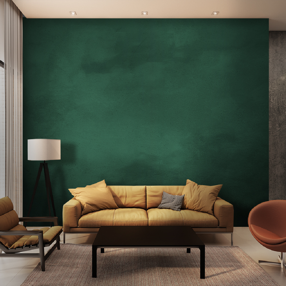 Verde profundo em névoa — interior 2