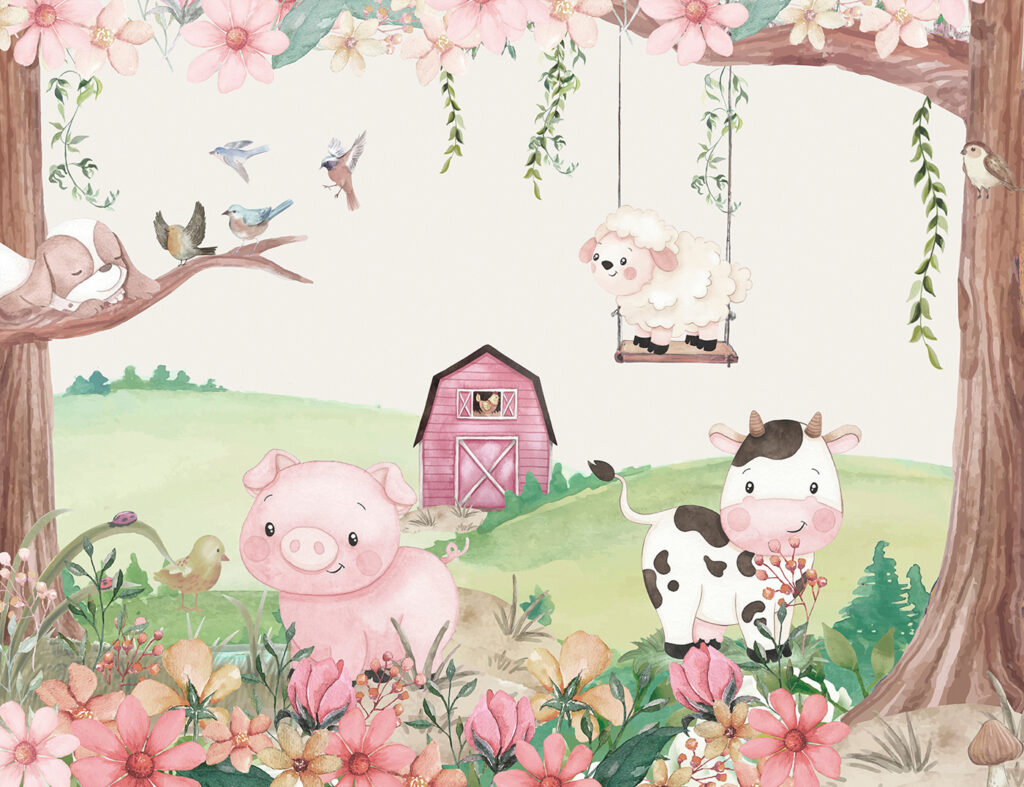 Animais da quinta — design completo