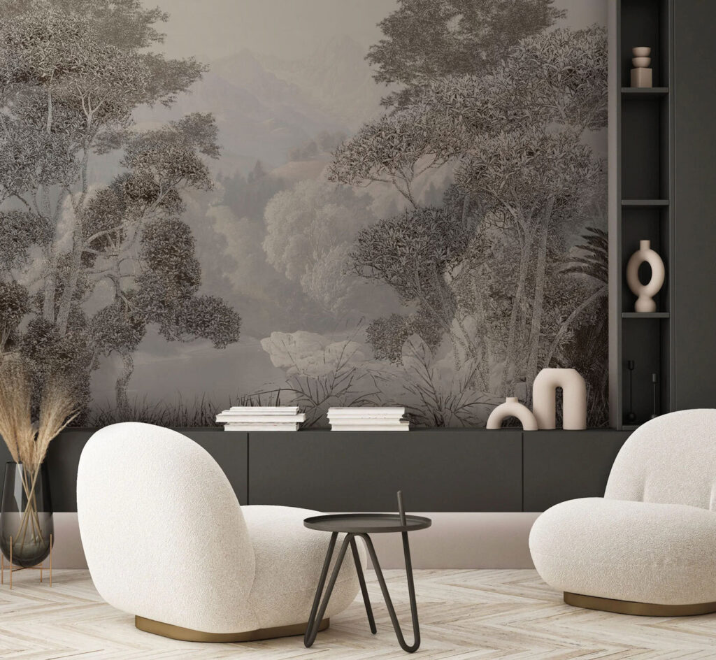 Árvores junto ao vale — interior 1