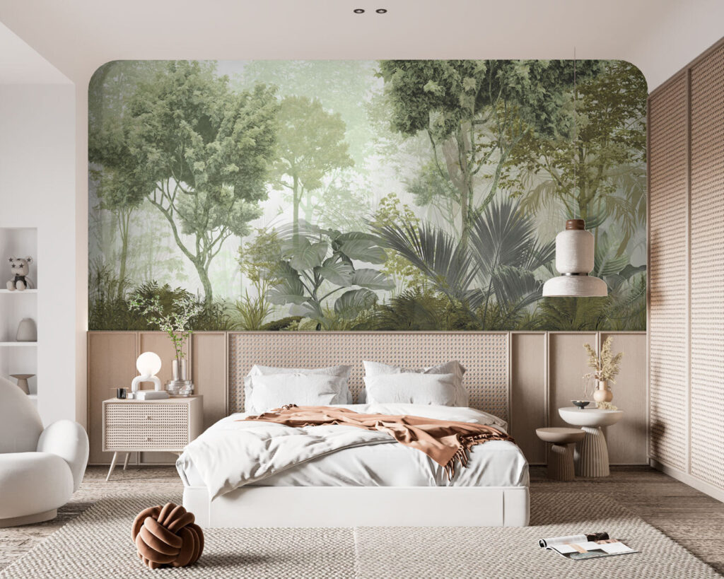 Floresta verde ao amanhecer — interior 3