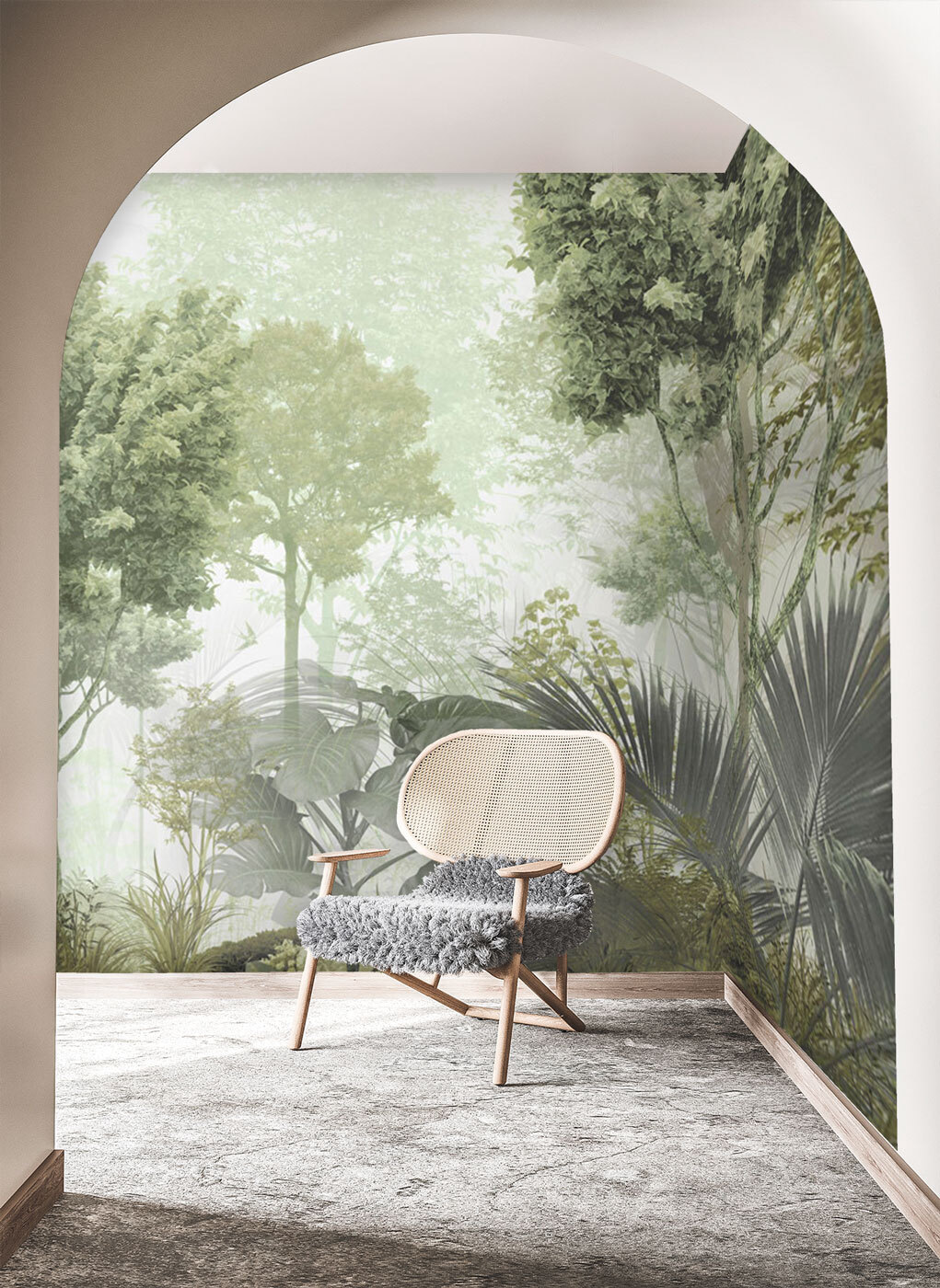Floresta verde ao amanhecer — interior 5