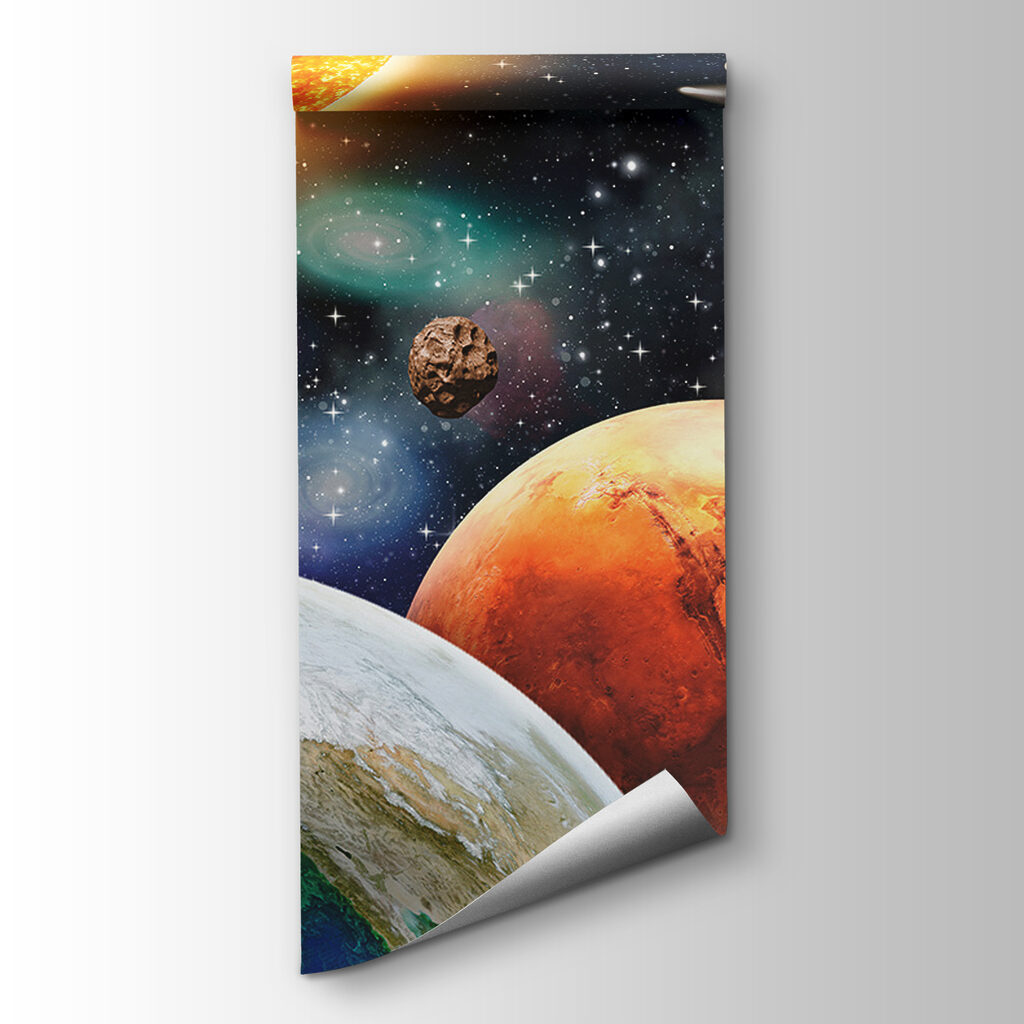 Sol e planetas coloridos — vista do produto
