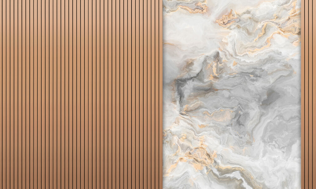 Ripas quentes com veios — design completo