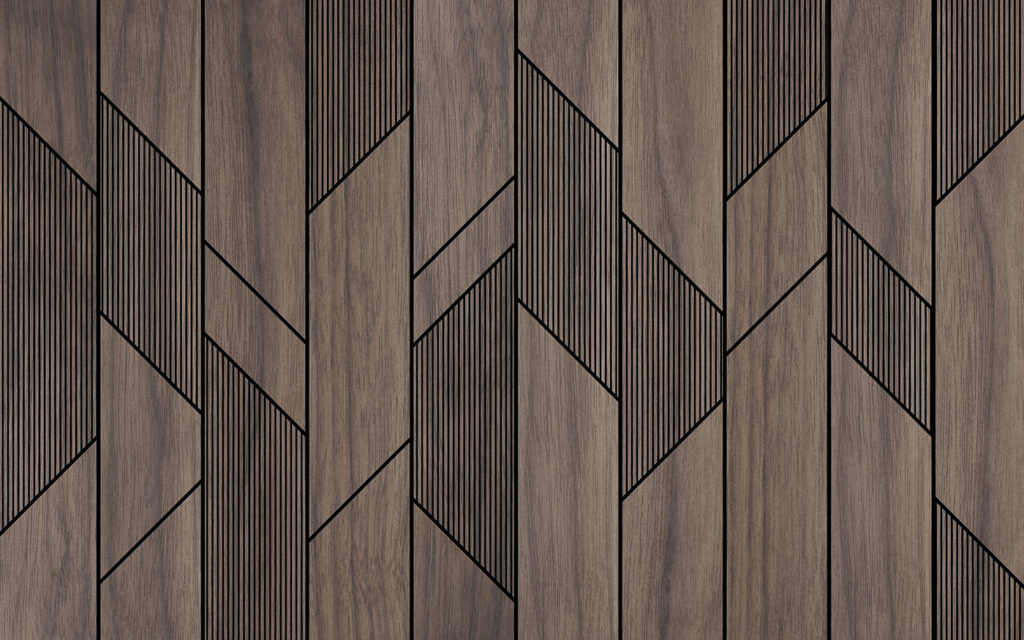 Faixas escuras com ranhuras — design completo
