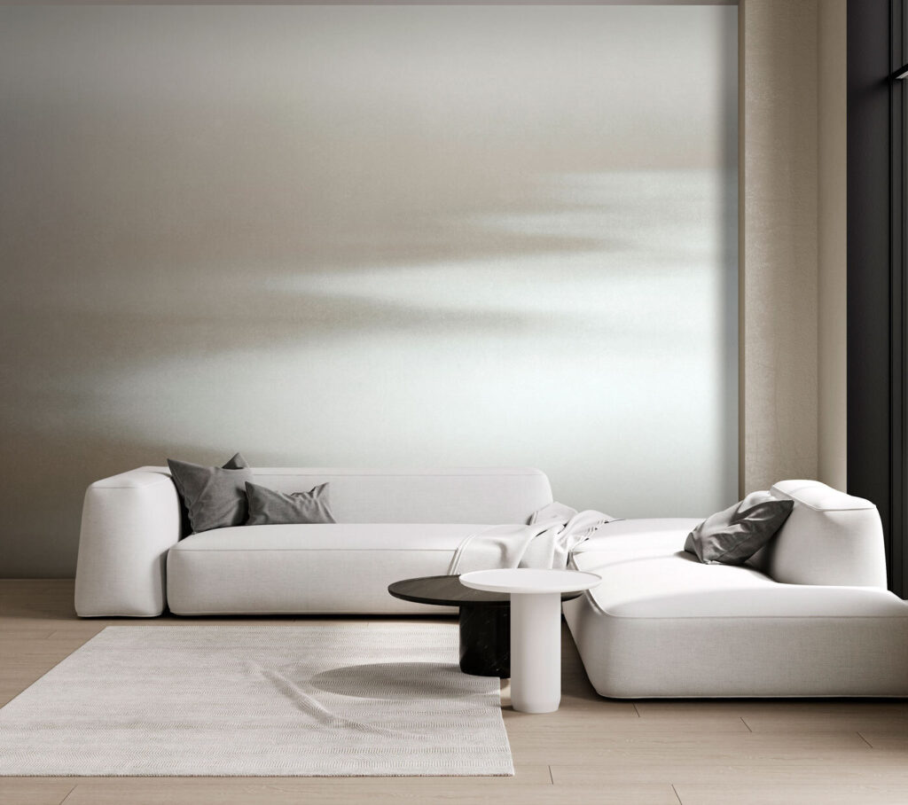 Rebentação calma em cinzento — interior 1