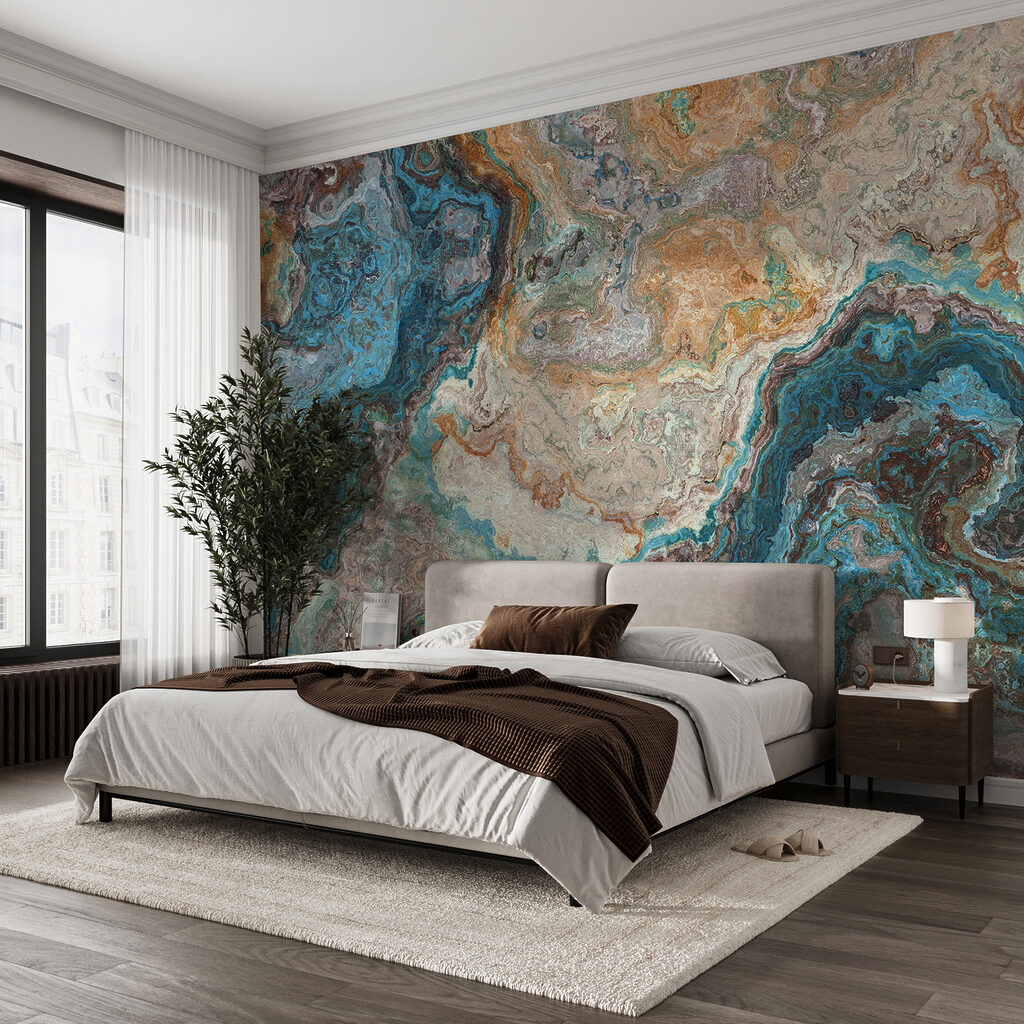 Veios turquesa e ocre — interior 3