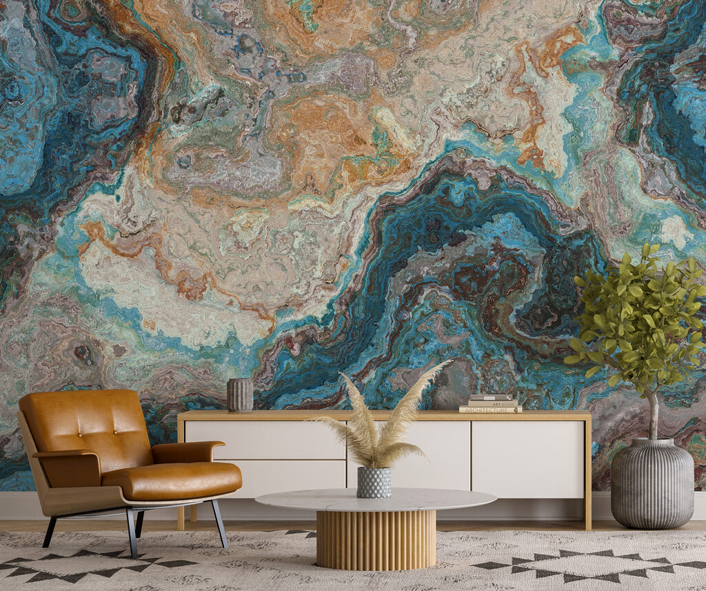 Veios turquesa e ocre — interior 4