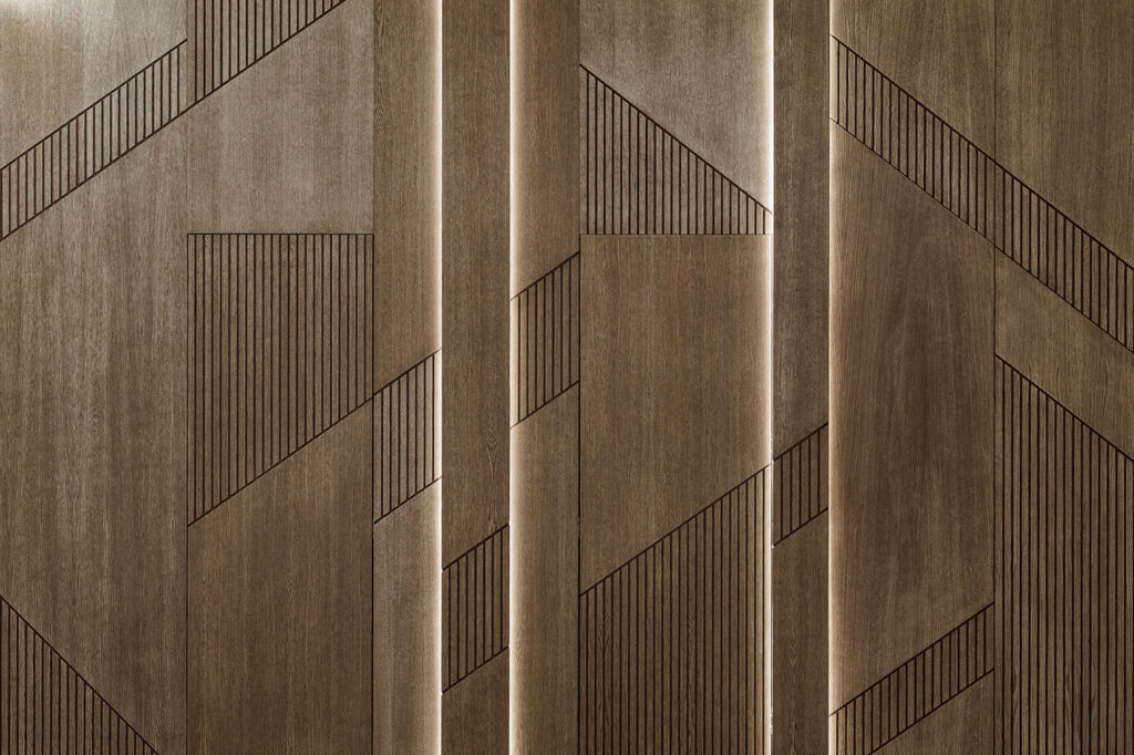 Planos castanhos com sulcos — design completo