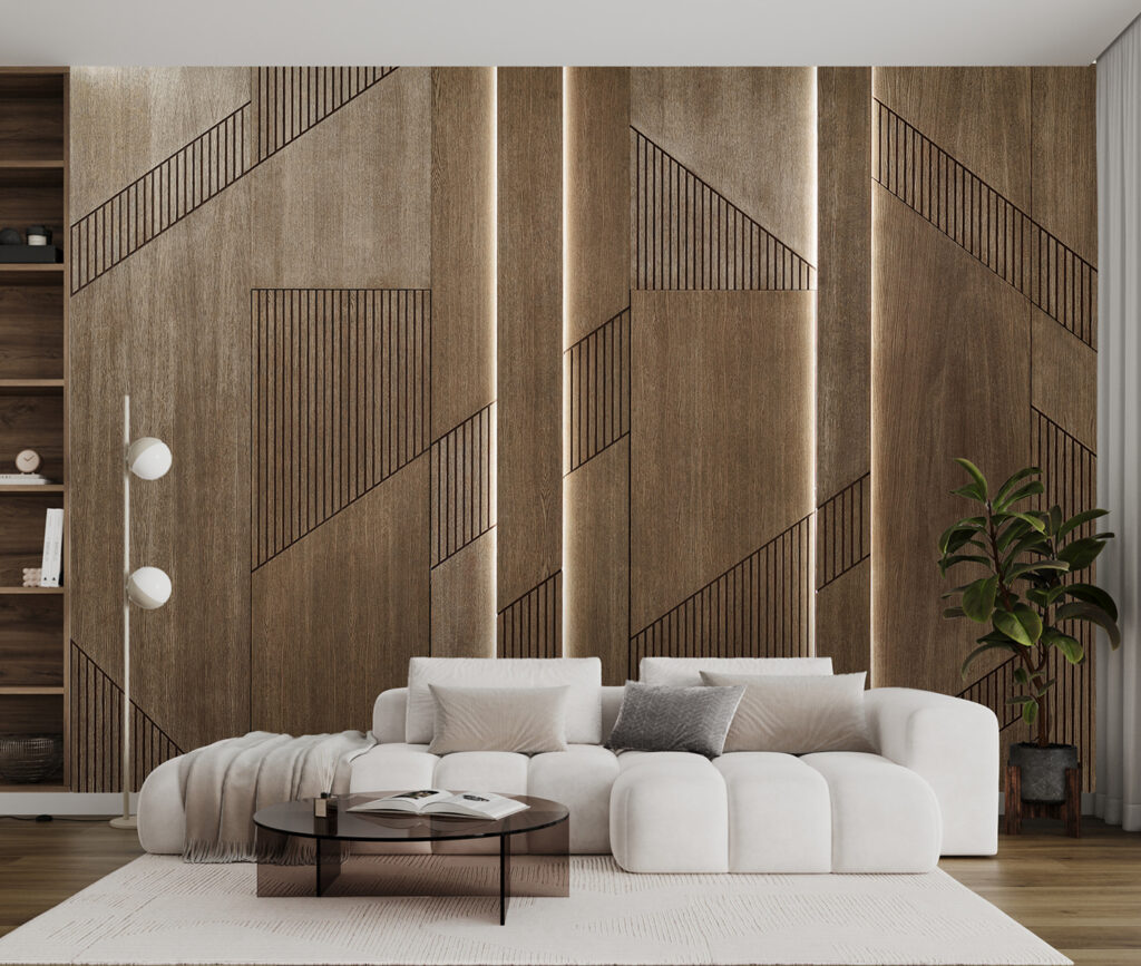 Planos castanhos com sulcos — interior 3