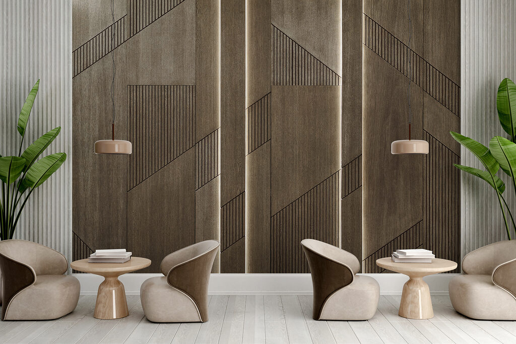 Planos castanhos com sulcos — interior 7