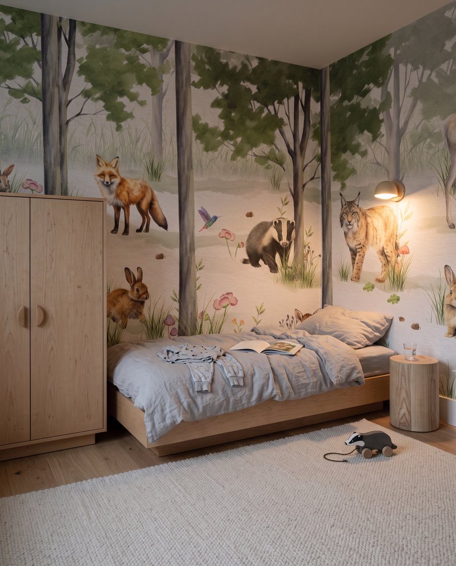 Animais numa clareira — interior 2