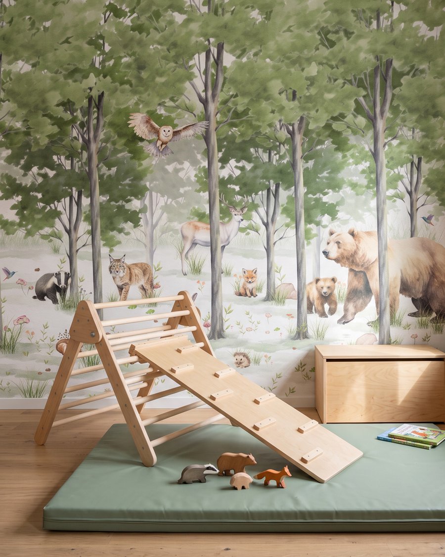 Animais numa clareira — interior 3