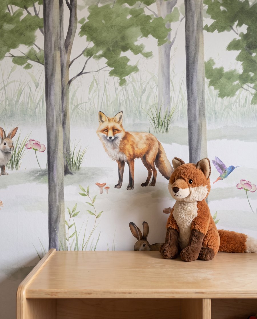 Animais numa clareira — interior 5