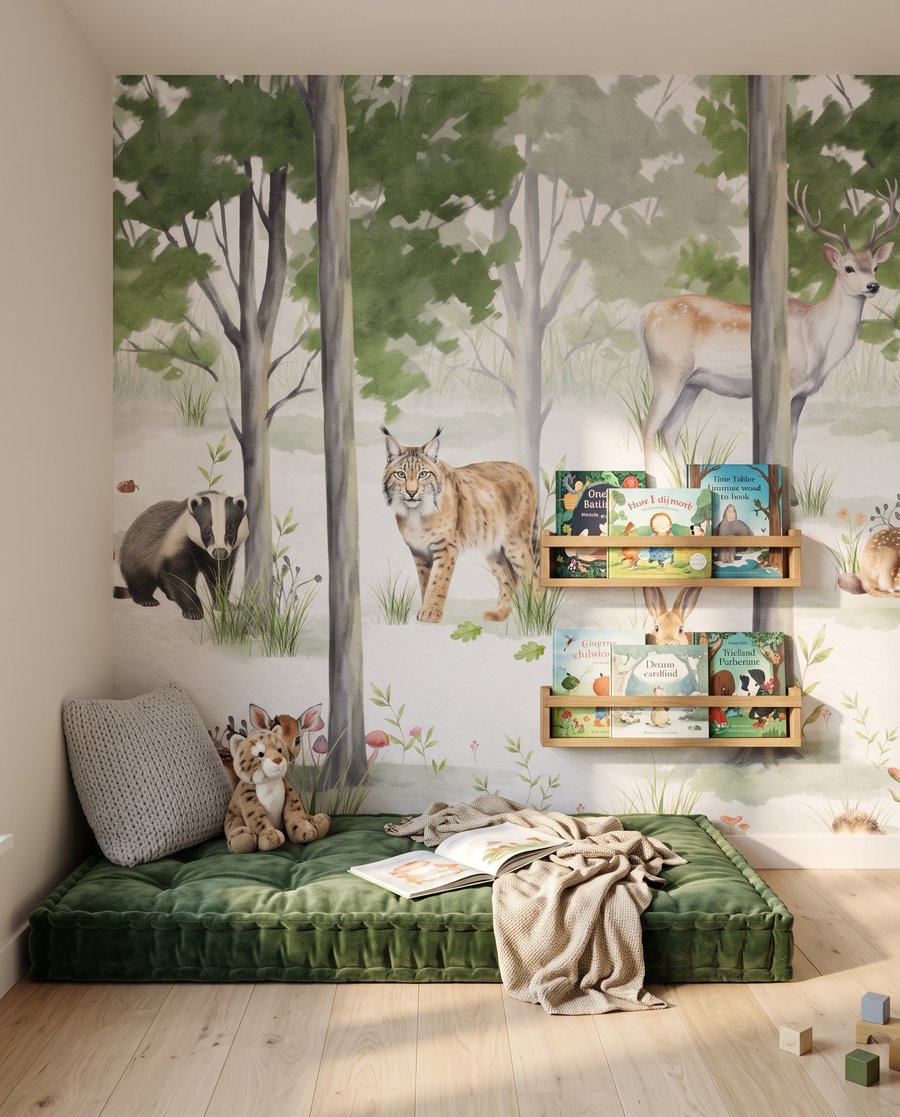 Animais numa clareira — interior 6