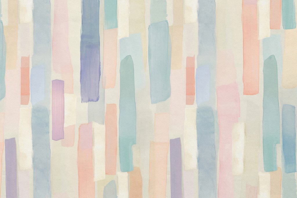 Riscas estreitas em pastel — design completo