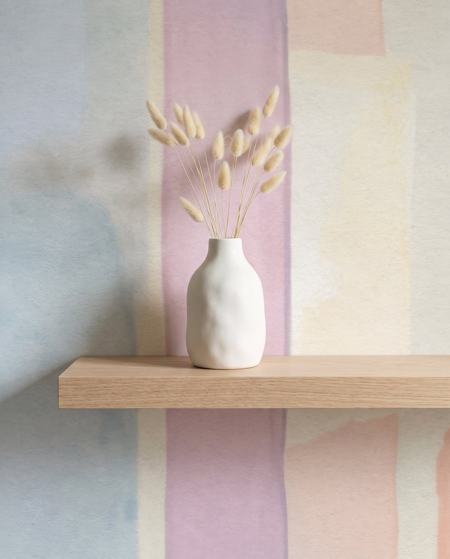 Riscas estreitas em pastel — detalhe