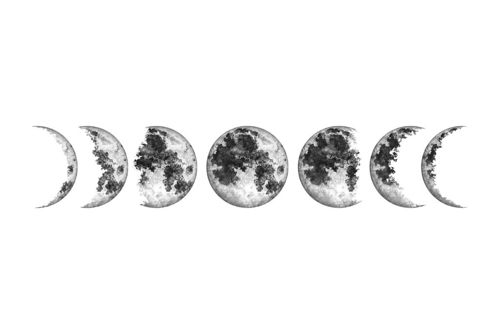 Fases da lua — design completo