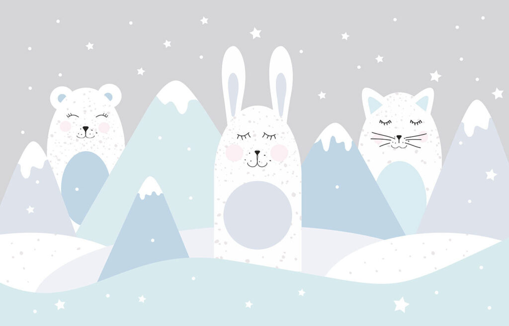 Amigos de inverno — design completo