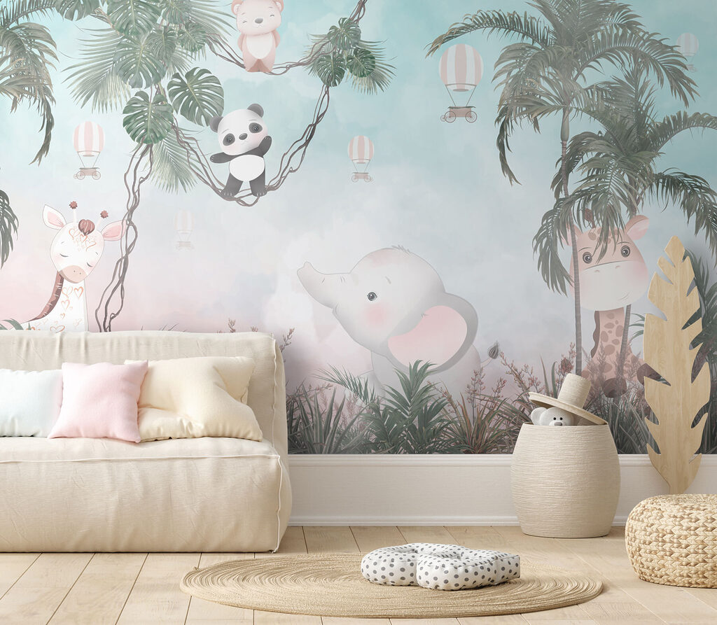 Animais sob folhas largas — interior 3
