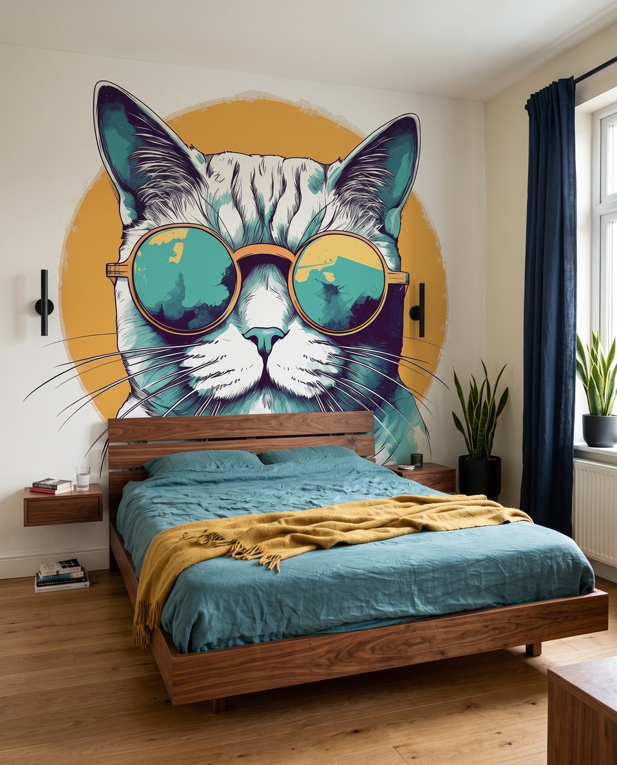 Gato de óculos solares — interior 7