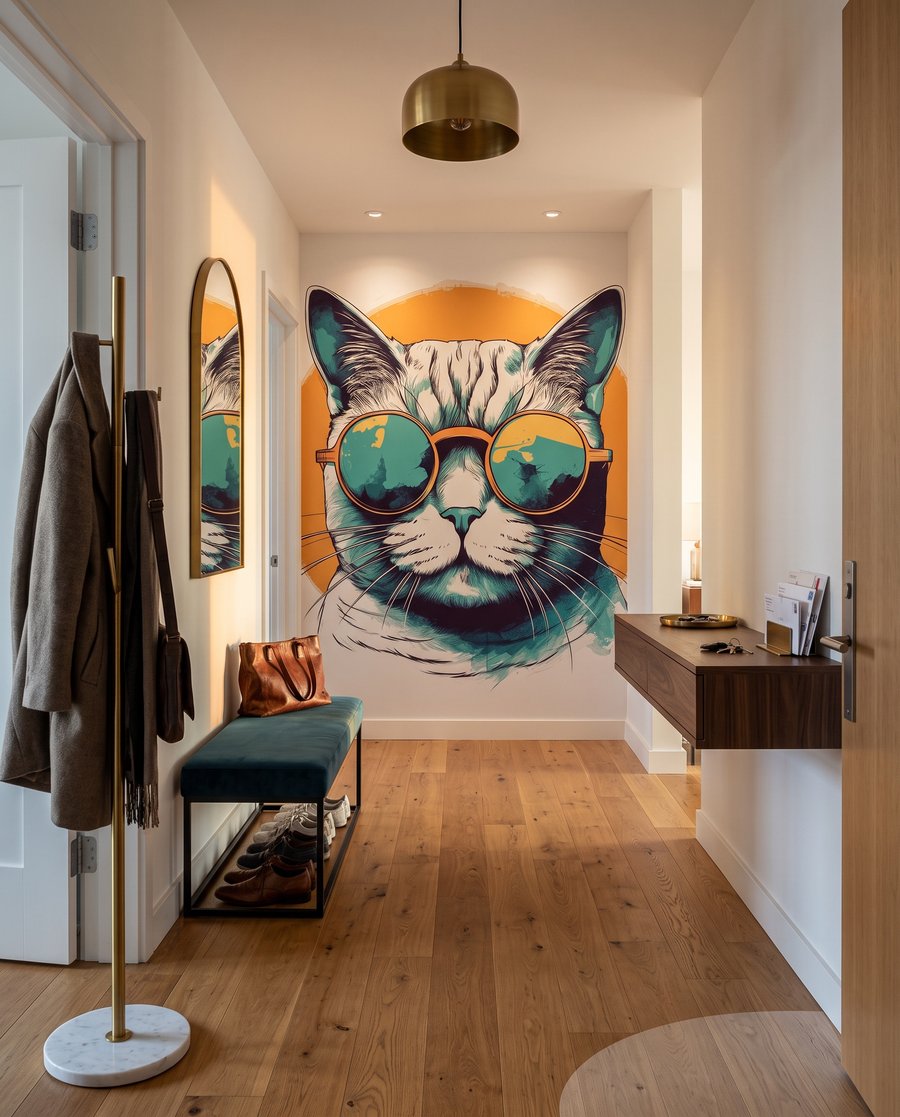 Gato de óculos solares — interior 4