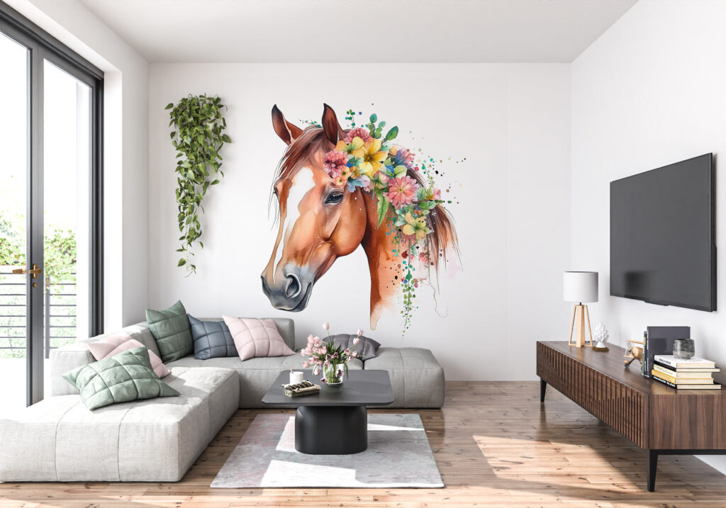 Cavalo de juba florida — interior 2