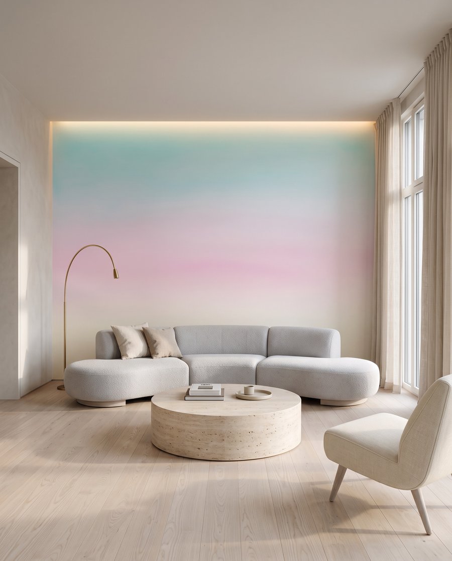 Horizonte suave em pastel — interior 3