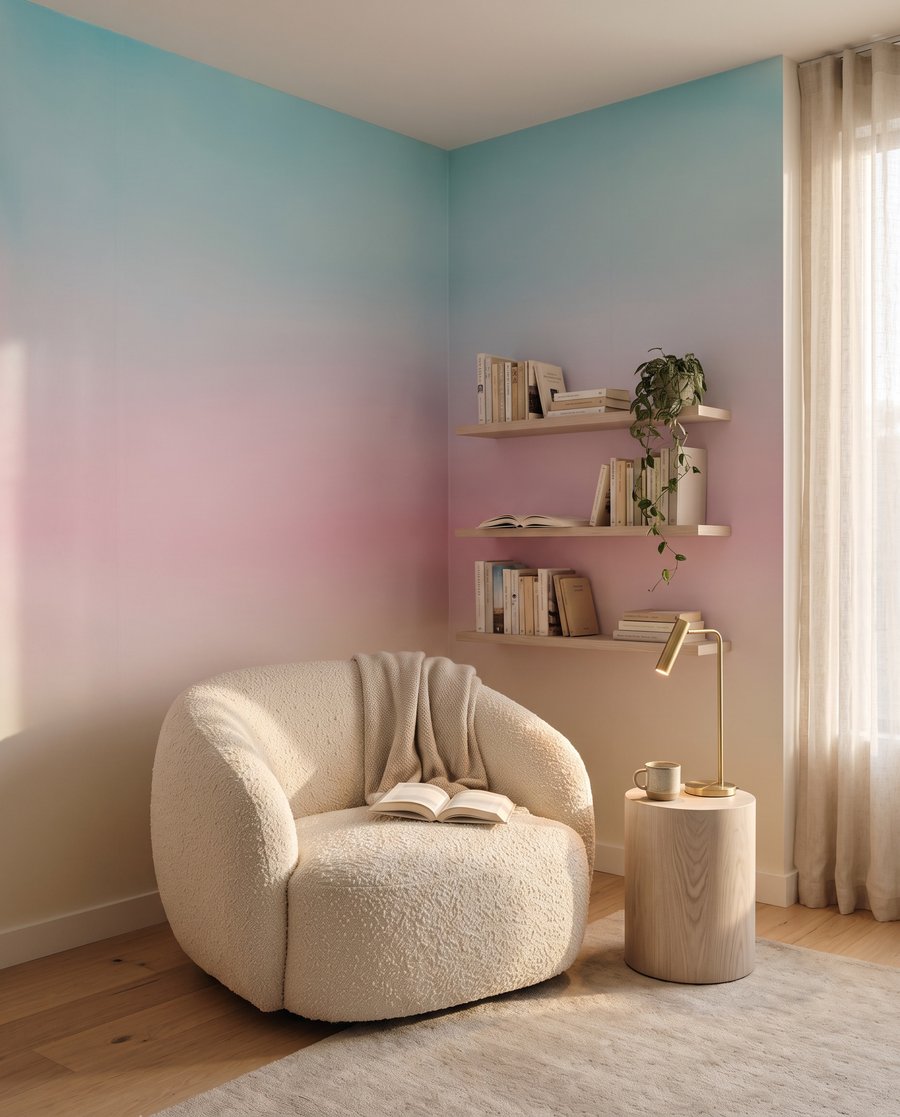 Horizonte suave em pastel — interior 4