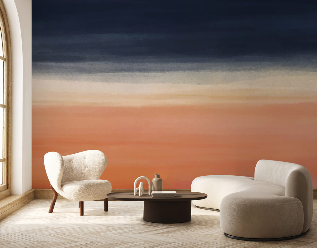 Faixas largas ao entardecer — interior 3