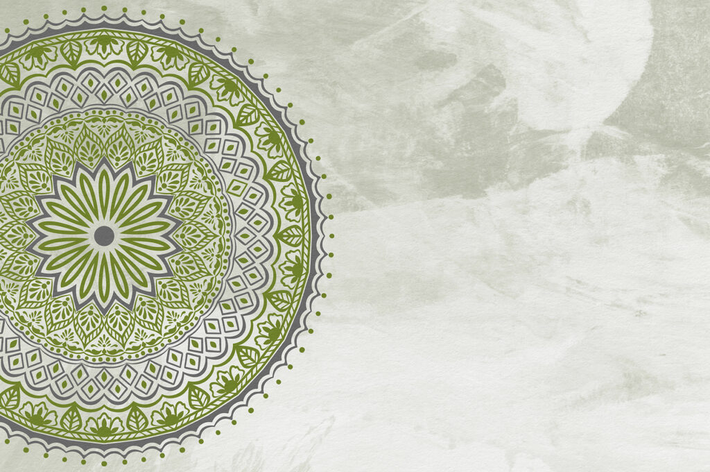 Mandala na margem — design completo