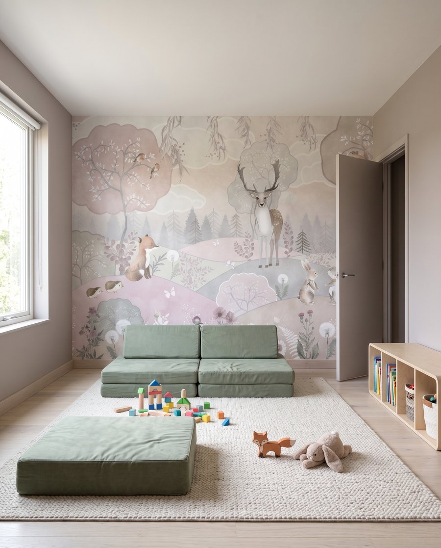 Animais em colinas cor-de-rosa — interior 3