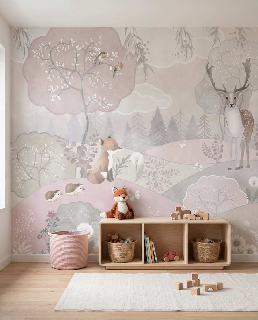 Animais em colinas cor-de-rosa — interior 6