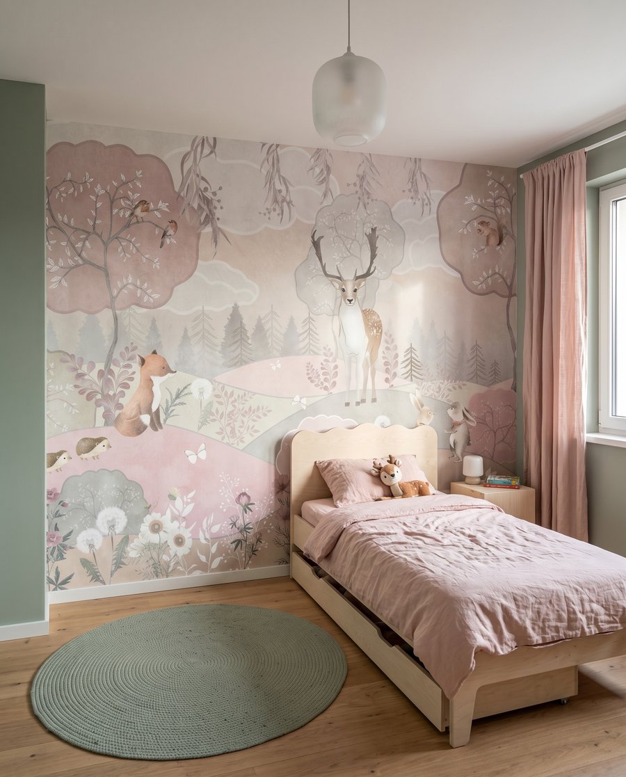 Animais em colinas cor-de-rosa — interior 7