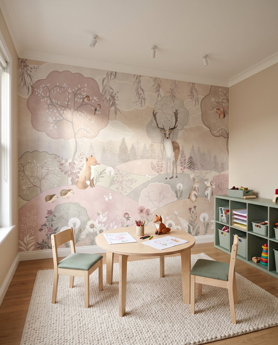 Animais em colinas cor-de-rosa — interior 8