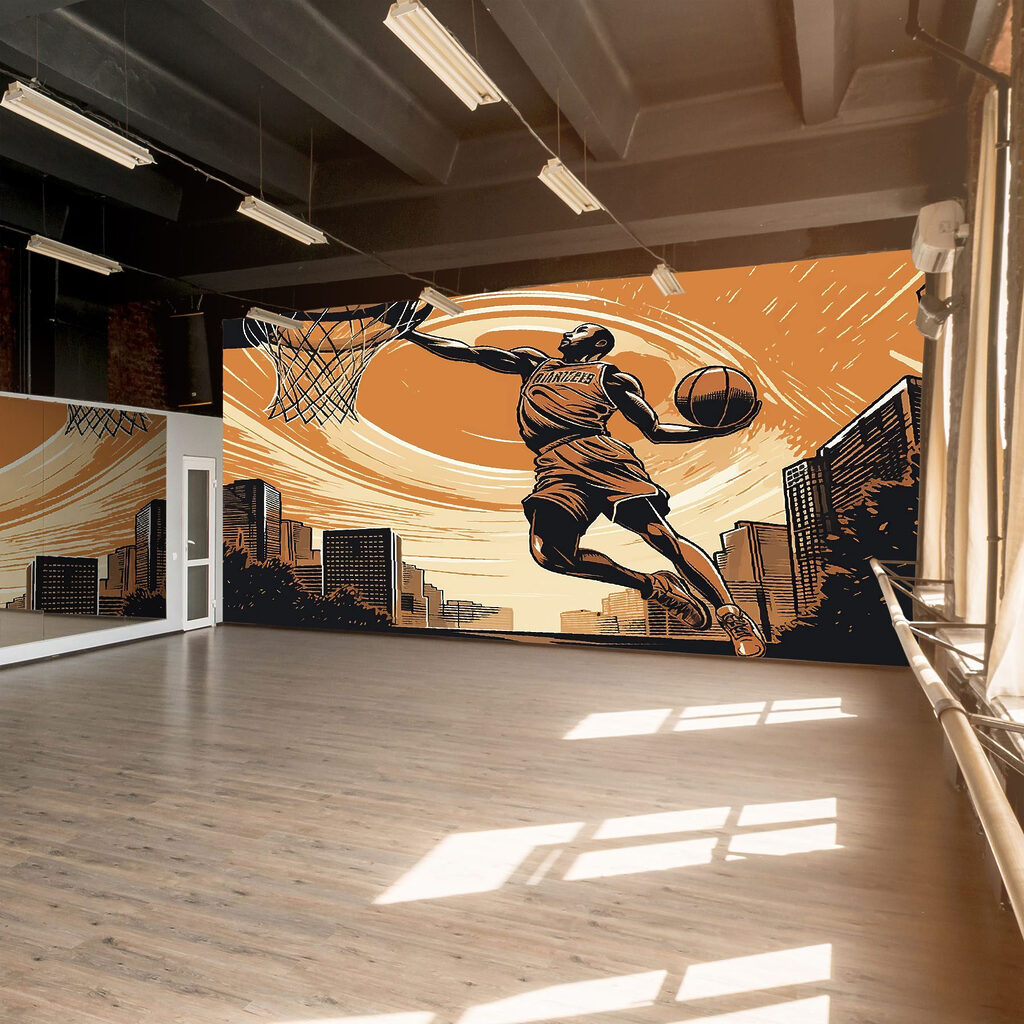 Salto para o cesto — interior 2