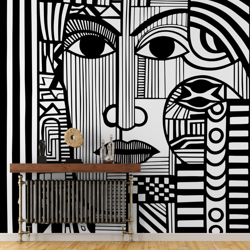Rosto entre linhas — interior 2