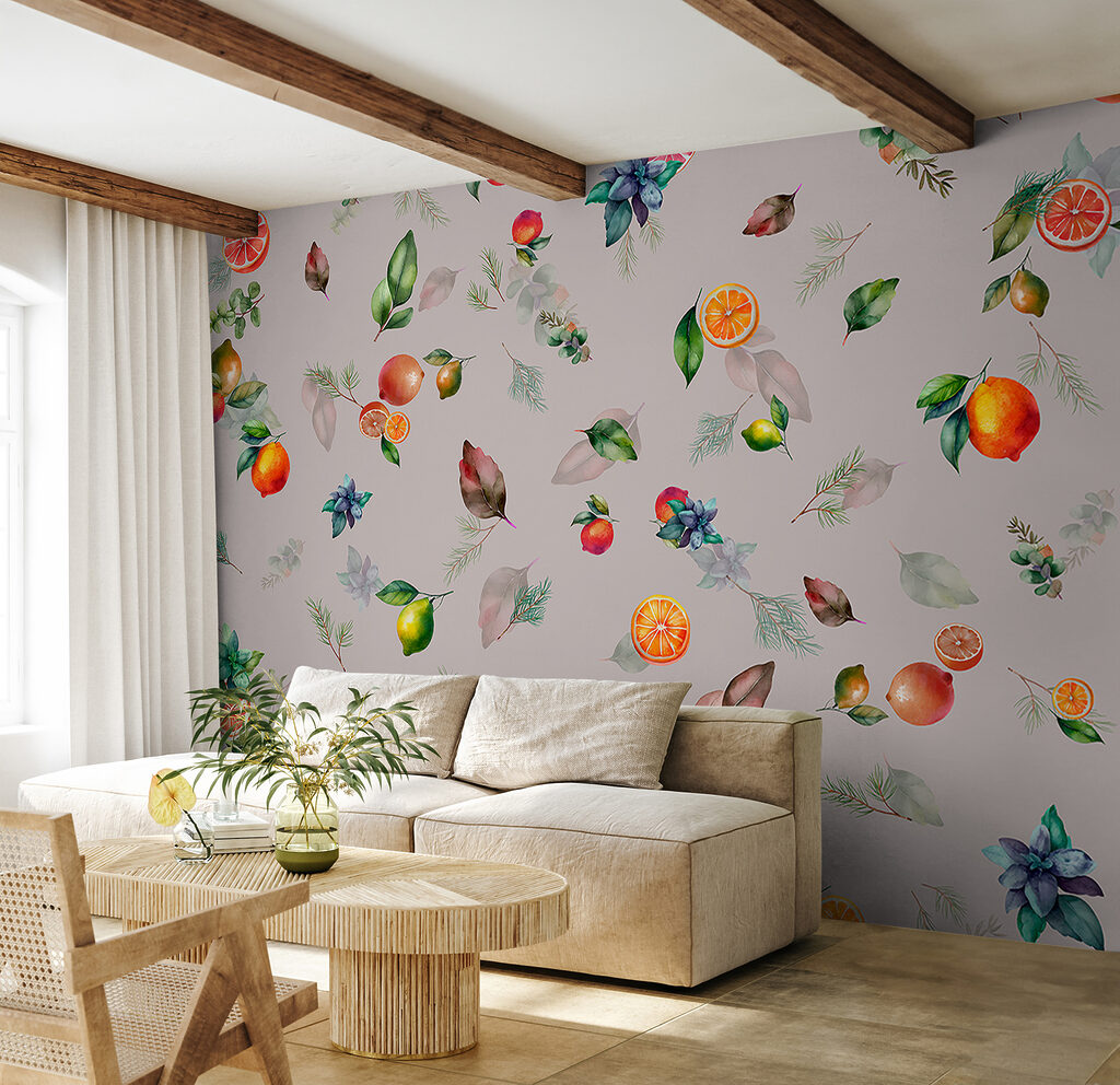 Frutos cítricos e ramos — interior 2