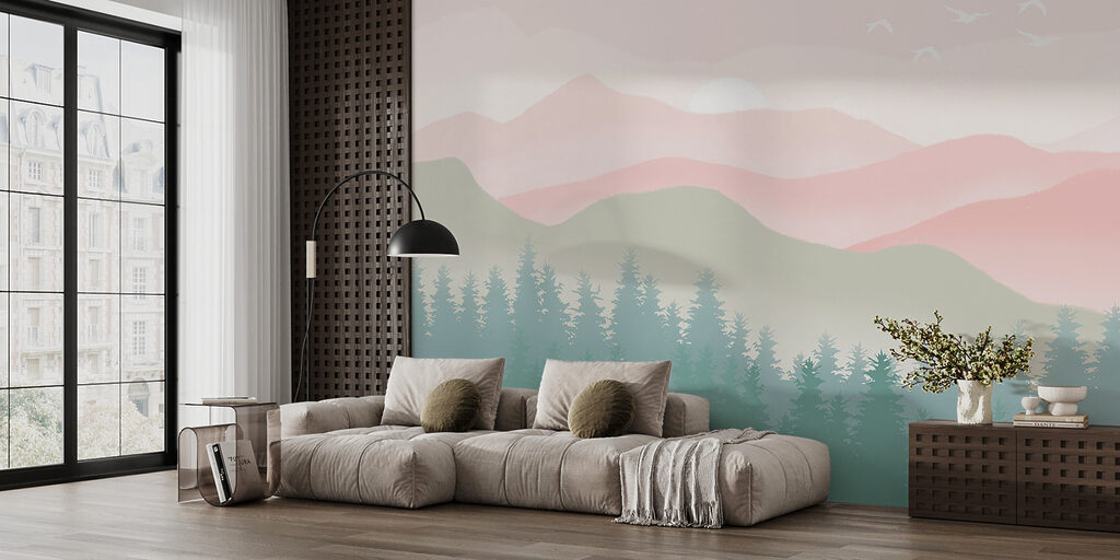 Montanhas e pinheiros — interior 2