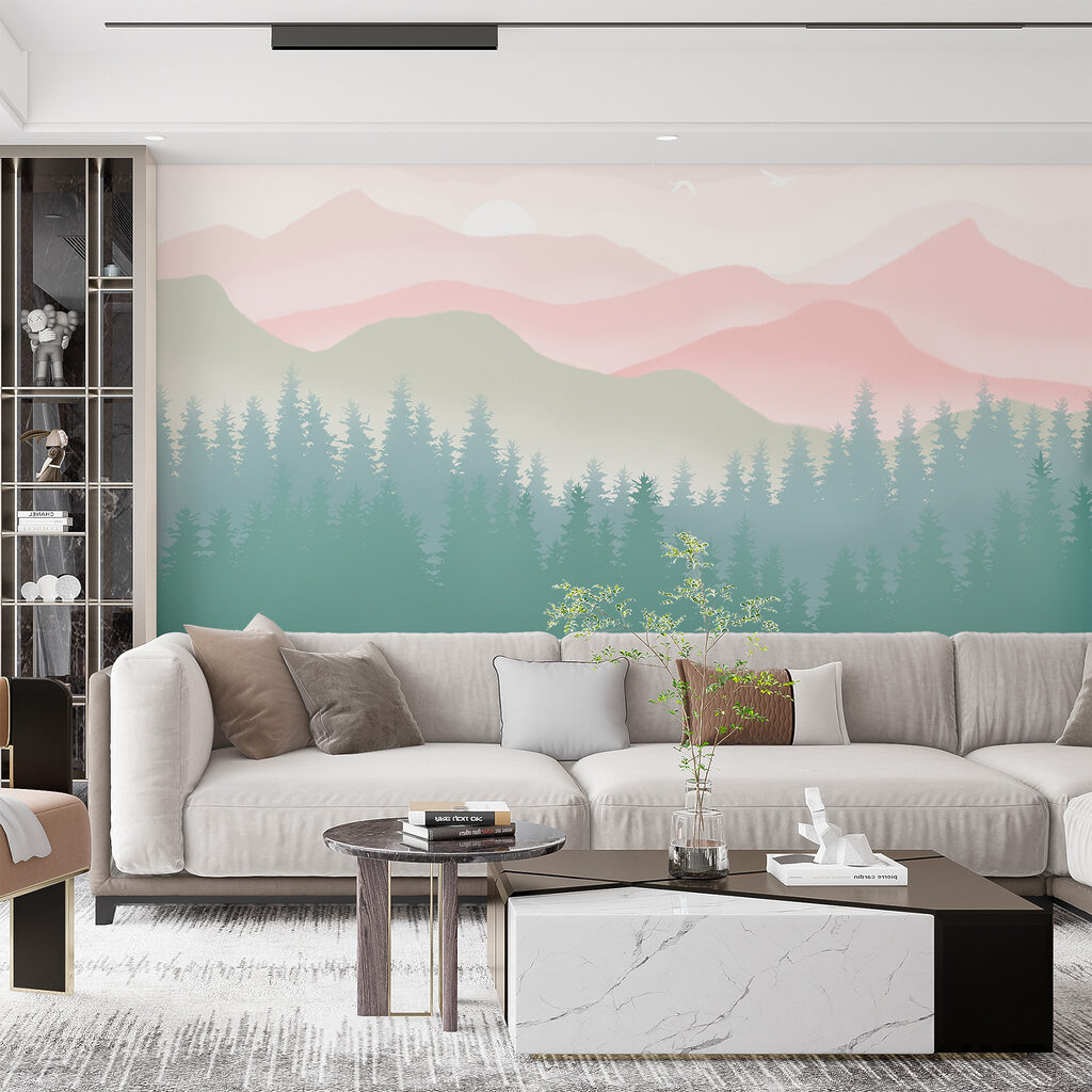 Montanhas e pinheiros — interior 6