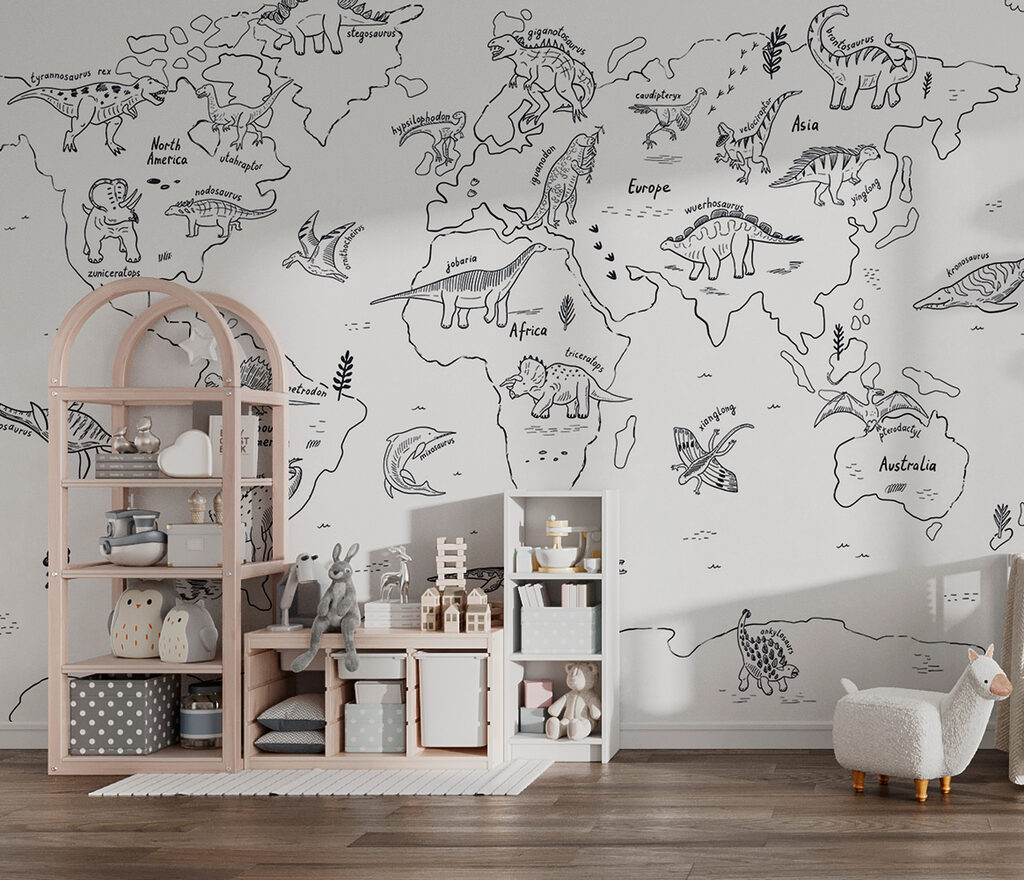 Mapa-múndi de animais — interior 1