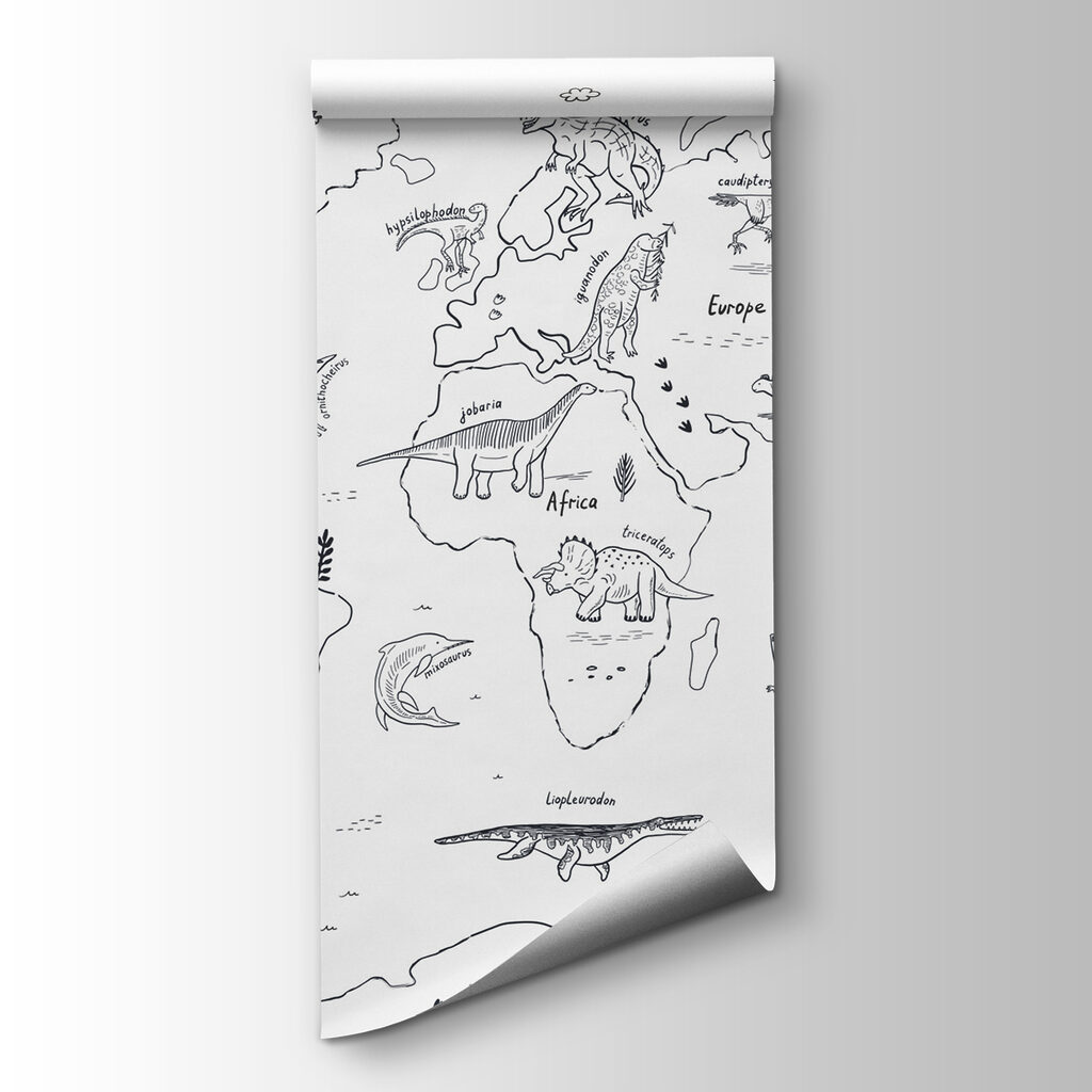 Mapa-múndi de animais — vista do produto