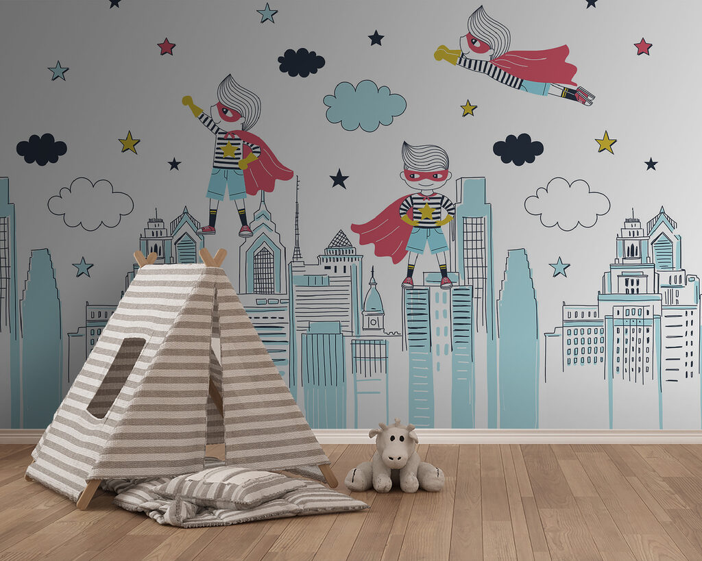 Super-heróis sobre a cidade — interior 2