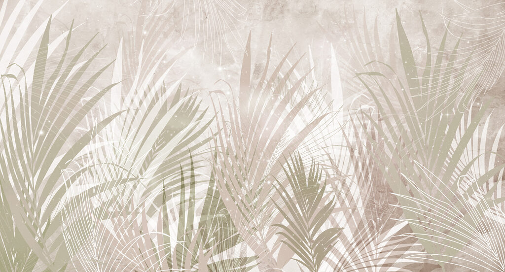 Sombras finas sobre folhas — design completo