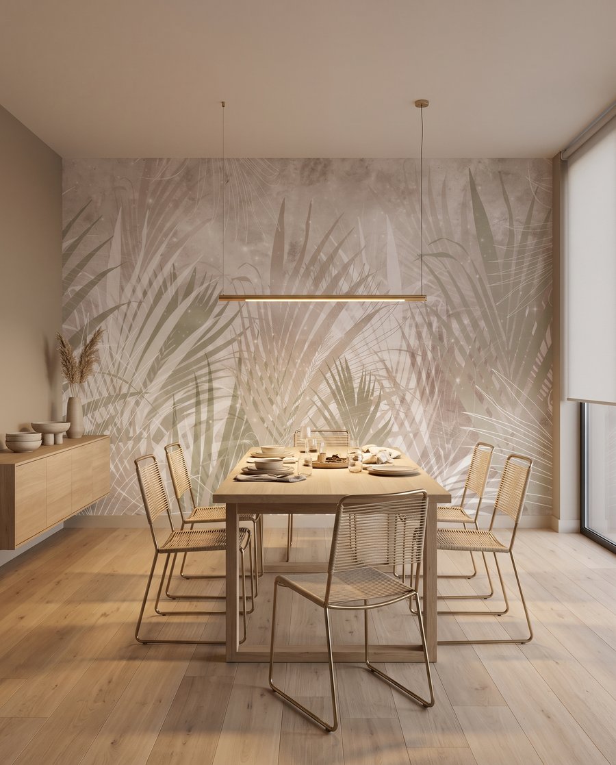 Sombras finas sobre folhas — interior 7