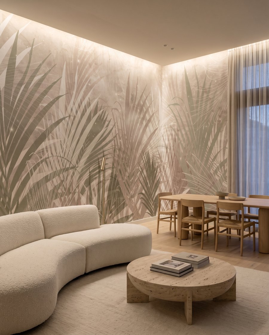 Sombras finas sobre folhas — interior 8