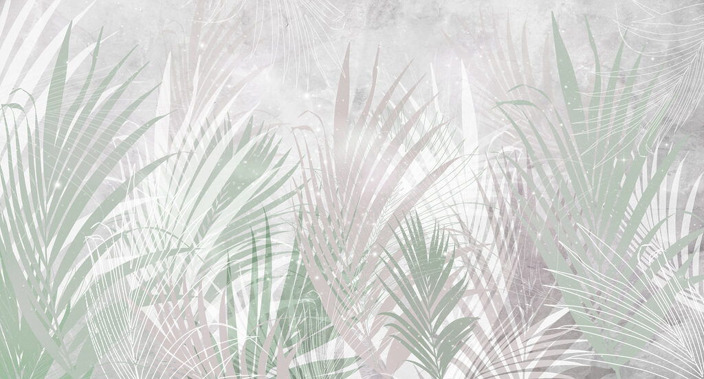 Sombras finas sobre folhas — design completo
