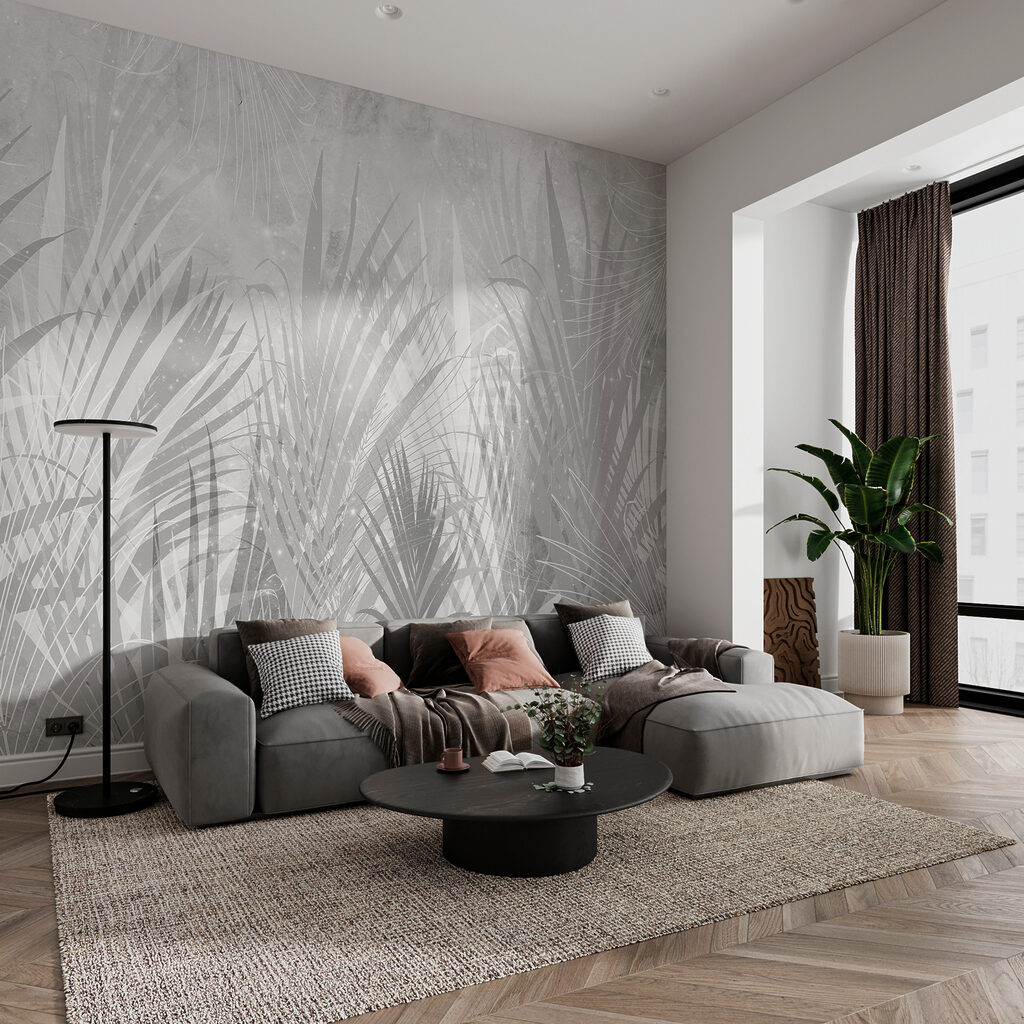 Sombras finas sobre folhas — interior 1