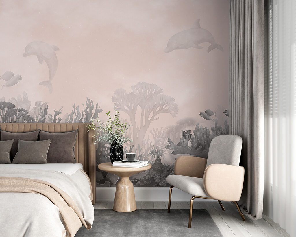 Golfinhos sobre corais — interior 1